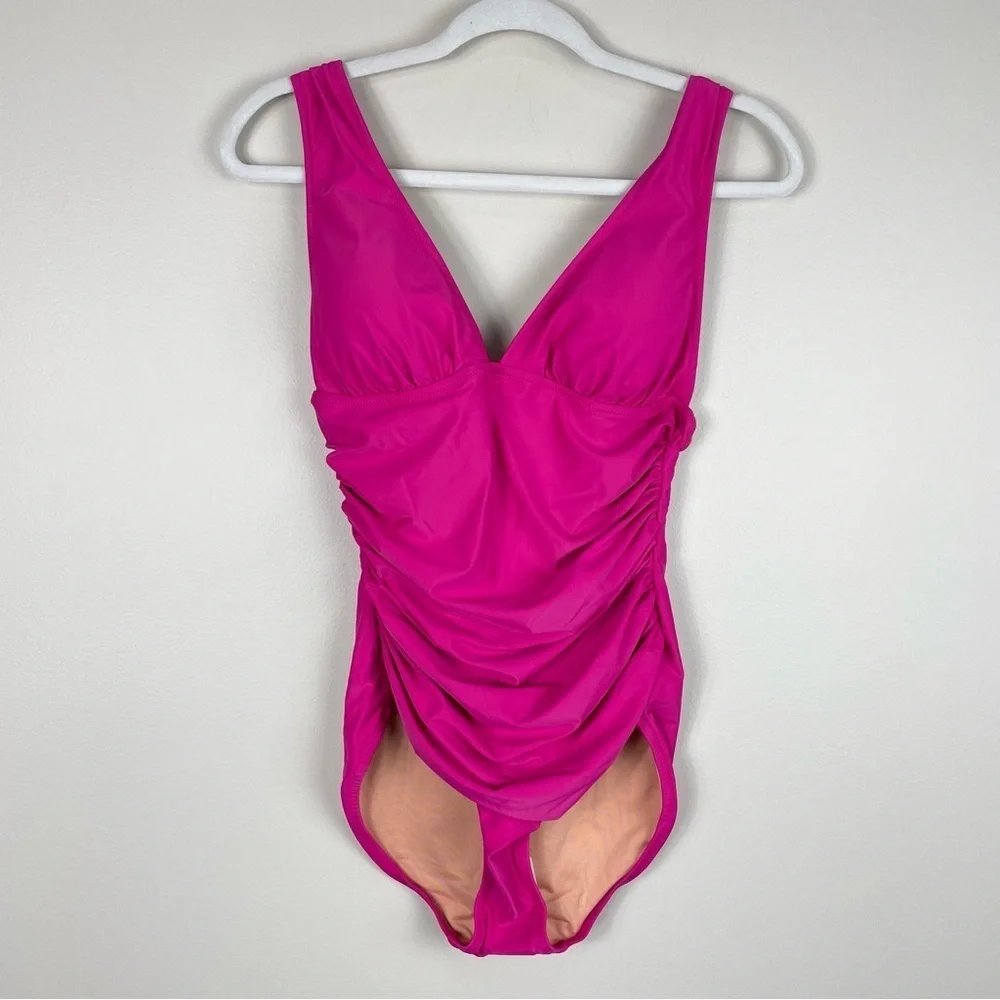 J. Crew Fuchsia One-Piece Swimsuit